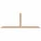 Ekena Millwork Portland Smooth Timber Gable Bracket, Douglas Fir, 108"W x 40"H x 1 1/2"D x 5 1/2"F, 9/12 Pitch GBW108X40X0206POR00SDF - alternate 1